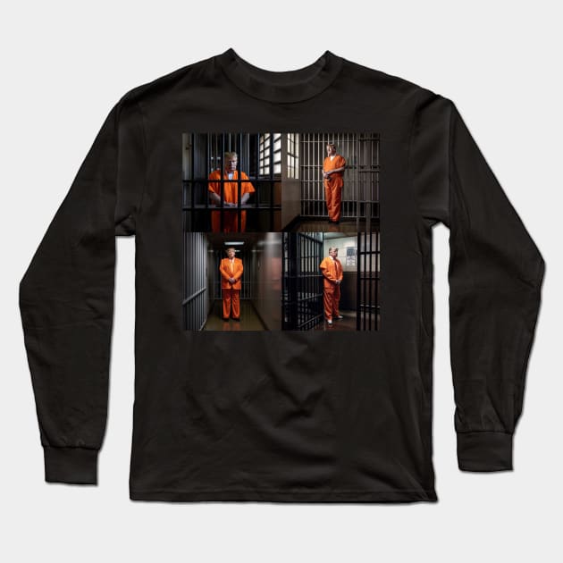 Trump Prison T-Shirts Design Long Sleeve T-Shirt by Maverick Media